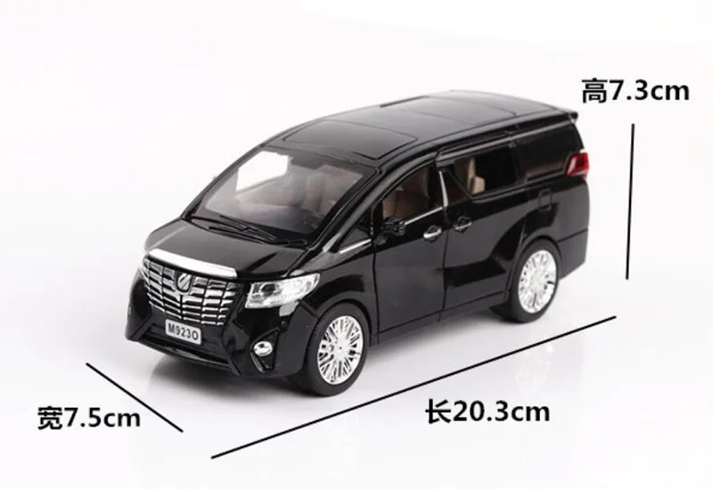 20,3 см металлический сплав 1:24 Масштаб классический Alphard Авто няня Автомобиль Ван откатная Модель литья под давлением автомобильные коллекции подарки для детей