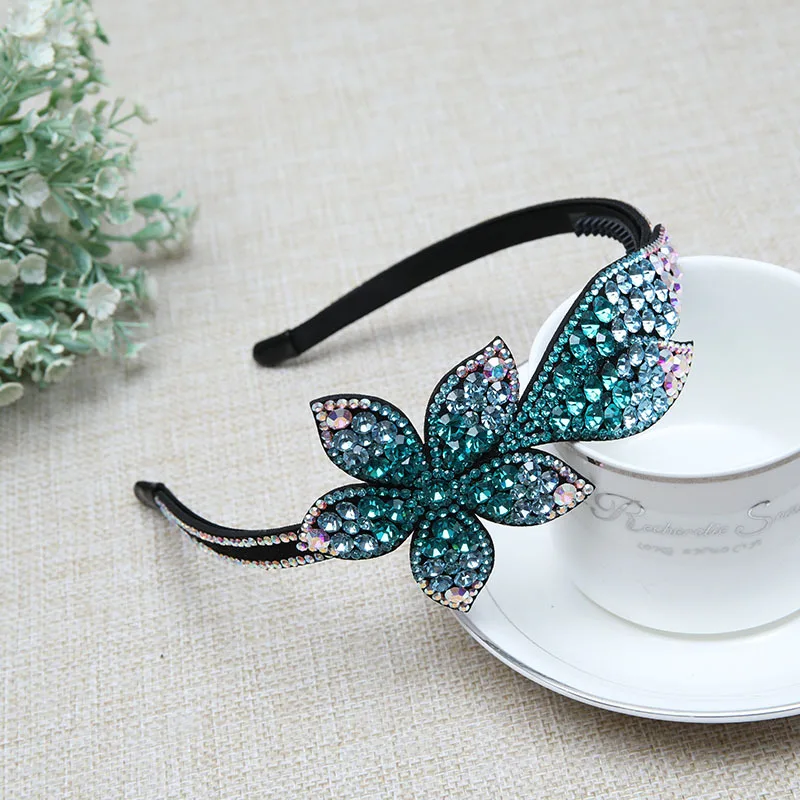 

6pcs haarband headband women hair band bridal headdress wholesale gumki do wlosow New haarreif ladies flower head bands