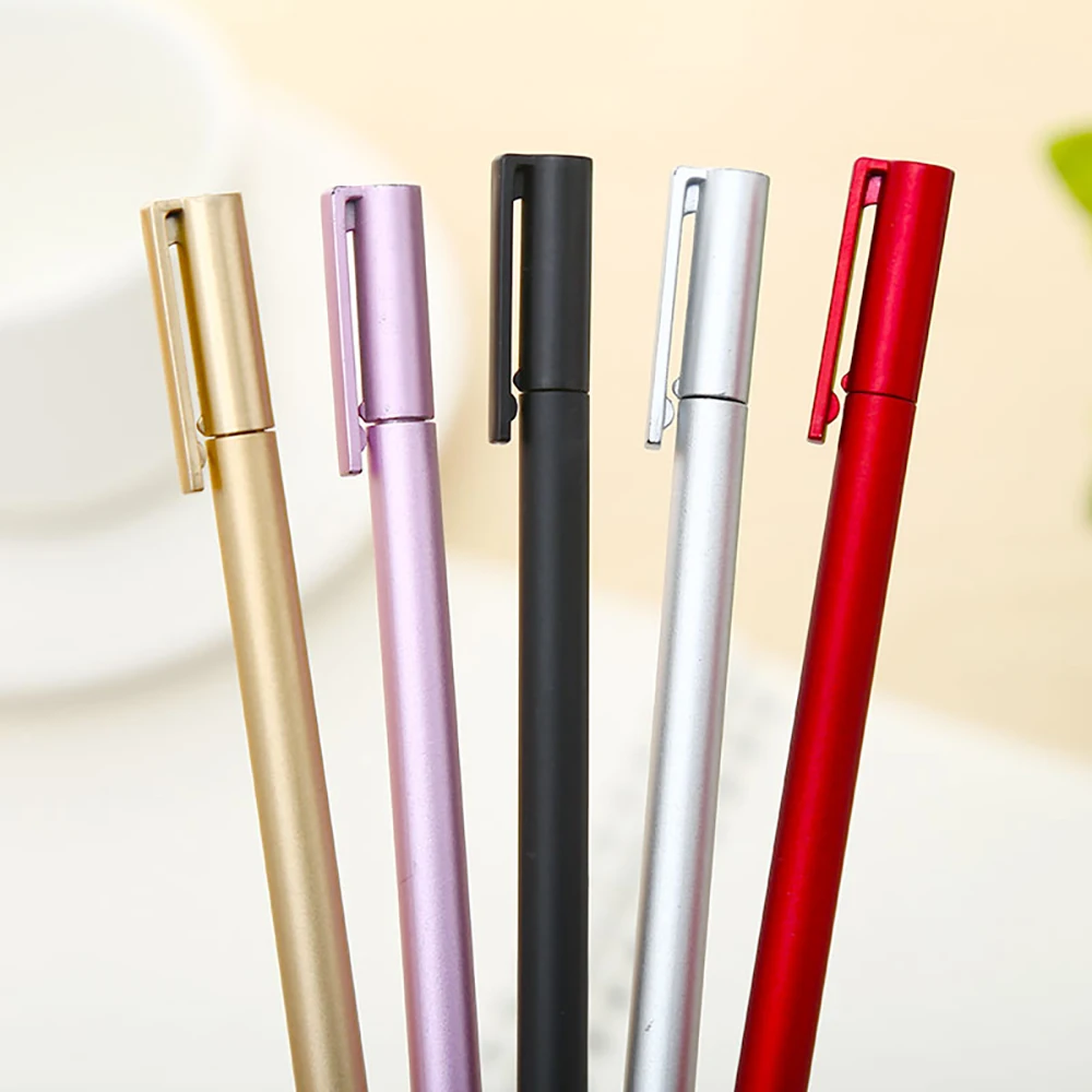 

40pcs/set Korean Vintage Cute Gel Pens Calligraphy Kawaii Black Ballpoint Rollerball Cool School Stationery Stuff Thing Material