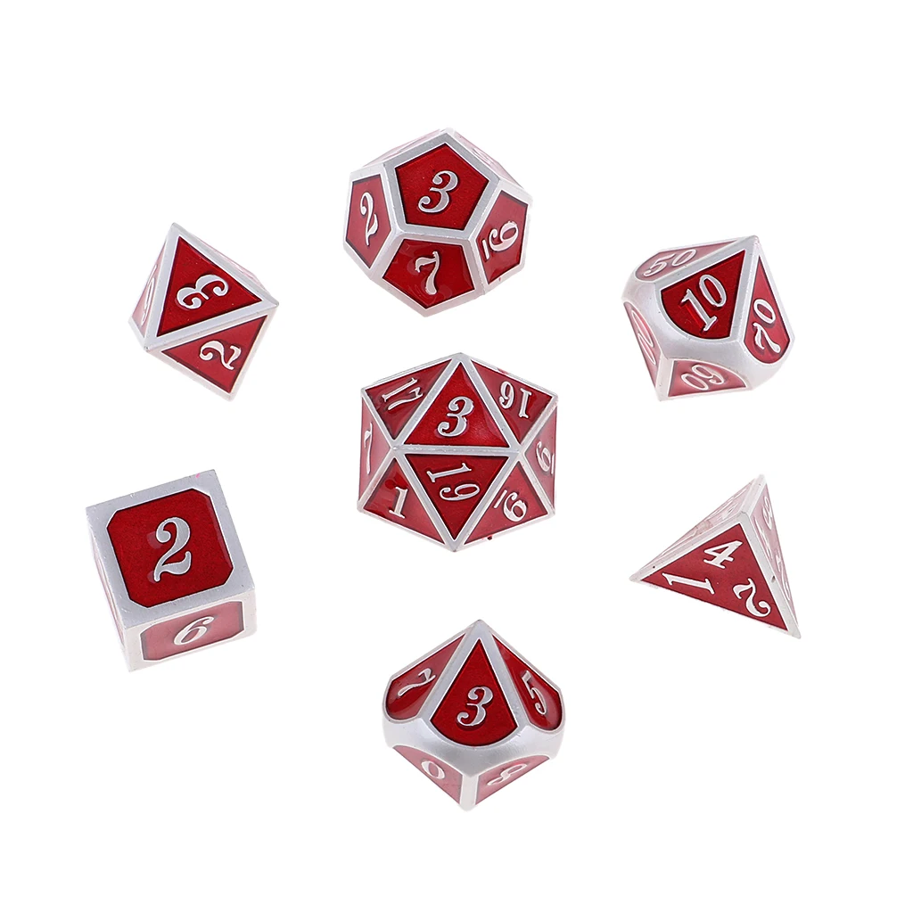 

7 штук многогранные кости для DND RPG MTG настольные игры
