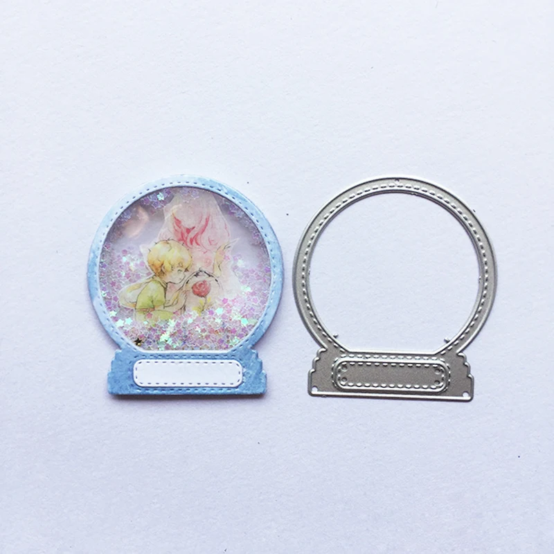 Форма для ножа с хрустальным шариком металлическая резки серебряная форма