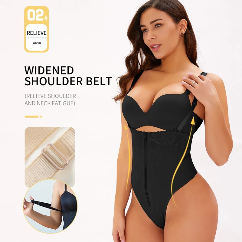 Slimming Waist Thong Bodysuit Body Shaper Full Body Women Shapewear Sexy Waist Trainer Tummy Shaper Hip Up Underwear Large Size