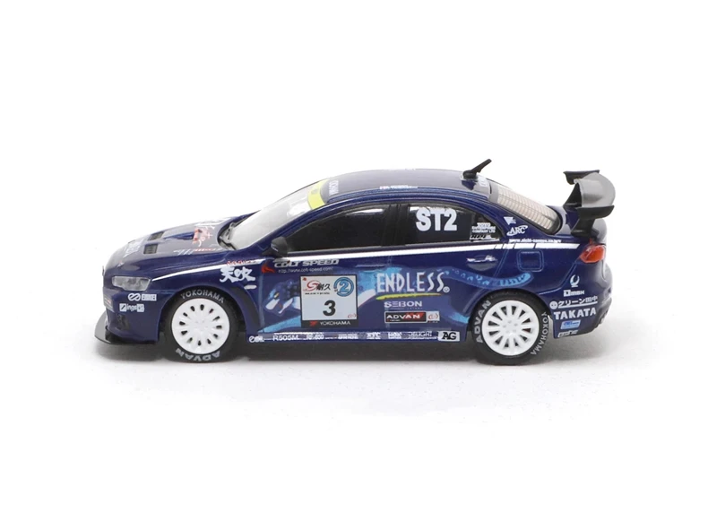 TW 1:64 Lancer EVO X Super Taikyu 2010 игрушечный автомобиль из сплава игрушки для детей литая