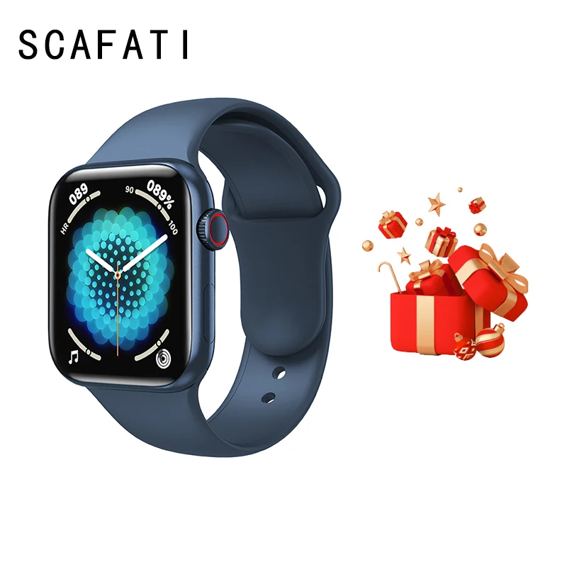

SCAFATI HW57Pro New NFC Smart Watch Voice Assistant Wireless Charging Heart Rate Blood Pressure Men and Women Watch 7 For Apple