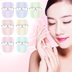 Светодиодная маска для лица 7 цветов светодиодсветодиодный Корейская фотонная терапия маска для лица и шеи легкая терапия удаление акне и морщин Отбеливание красота уход за кожей