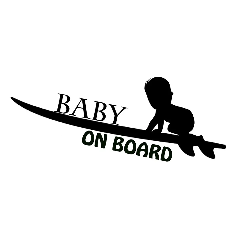 

BABY ON BOARD Personality Funny Cartoon Car Sticker Vinyl Decals 19.1*7.5CM