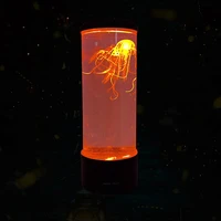 night light creative 7 color changing led jellyfish lamp aquarium bedside decoration versatile night lamp with timing function