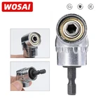 Электрическое шестигранное сверло WOSAI 105 градусов 14 дюйма, регулируемое шестигранное сверло, угловая отвертка, электрическая дрель, инструменты адаптер держателя