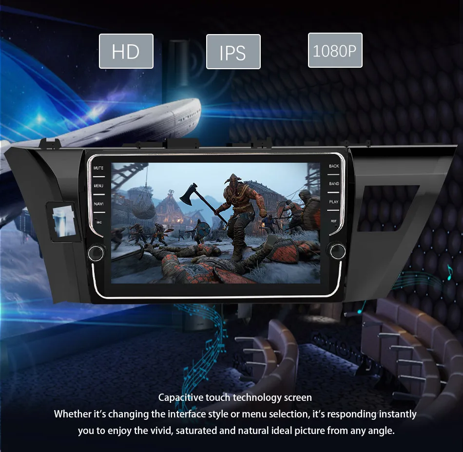 Eunavi 4G+ 64G Octa 8 ядерный android 9,0 автомобильный радиоприемник для Toyota Corolla E180 2013- мультимедийный автомобильный gps-навигатор PX6 wifi без dvd