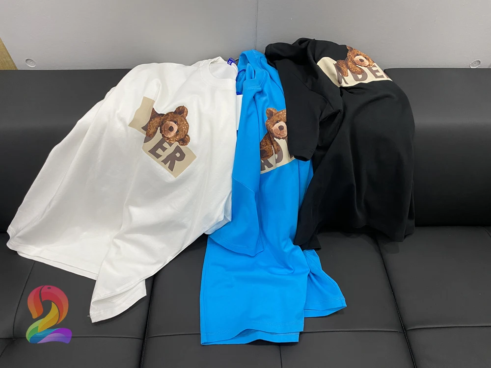 

2021SS ADER ERROR Bear Short Sleeve T-shirts Men Women High Quality Round Neck Top Tees ADER ERROR Fashion Casual T Shirt