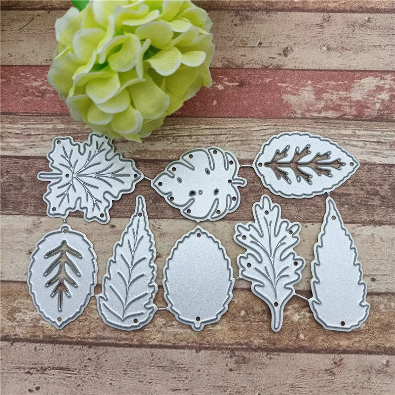 

8Pcs/LotCut Scrapbooking Craft Stamps DIY Leaf Metal Cutting Dies Stencil Die DIY Scrap booking Paper Card