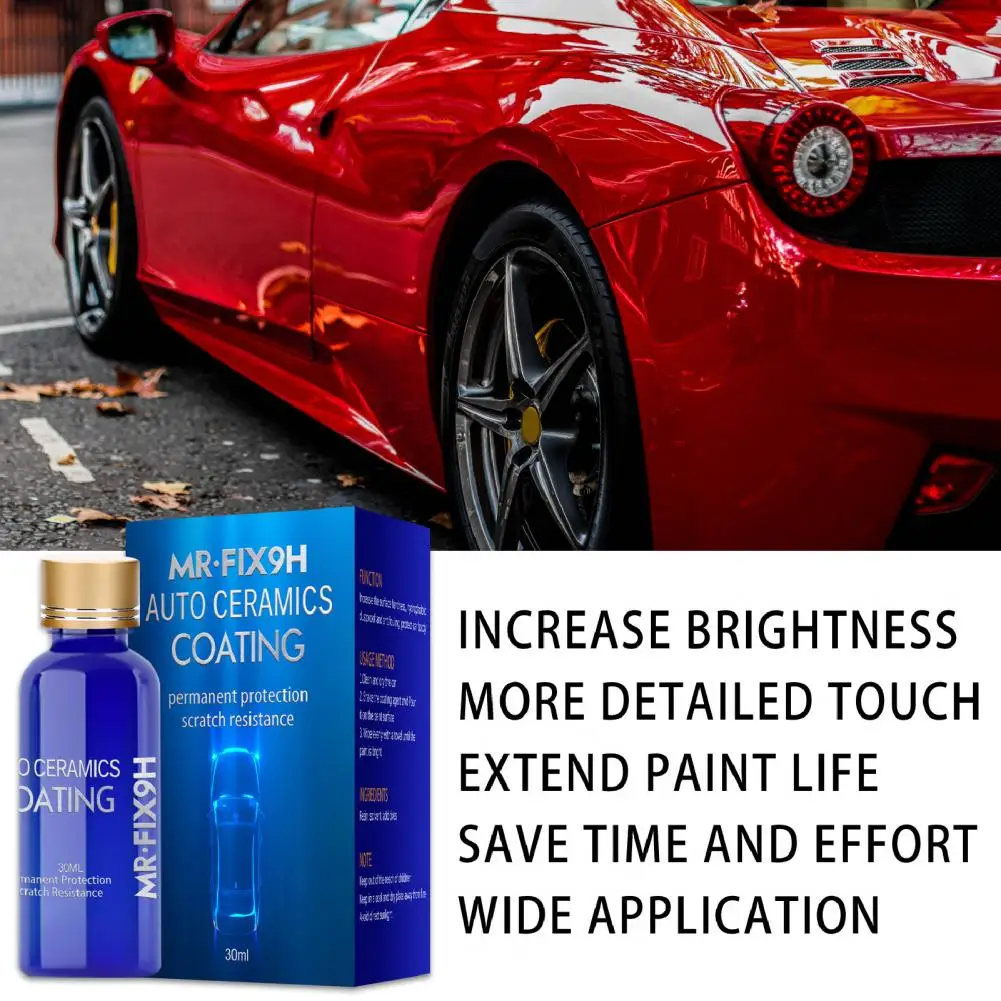30/50ml Car Liquid Ceramic Coat Glossy Scratches Remover Paint Care Auto Super Hydrophobic Glass Coating Polish for Vehicle |