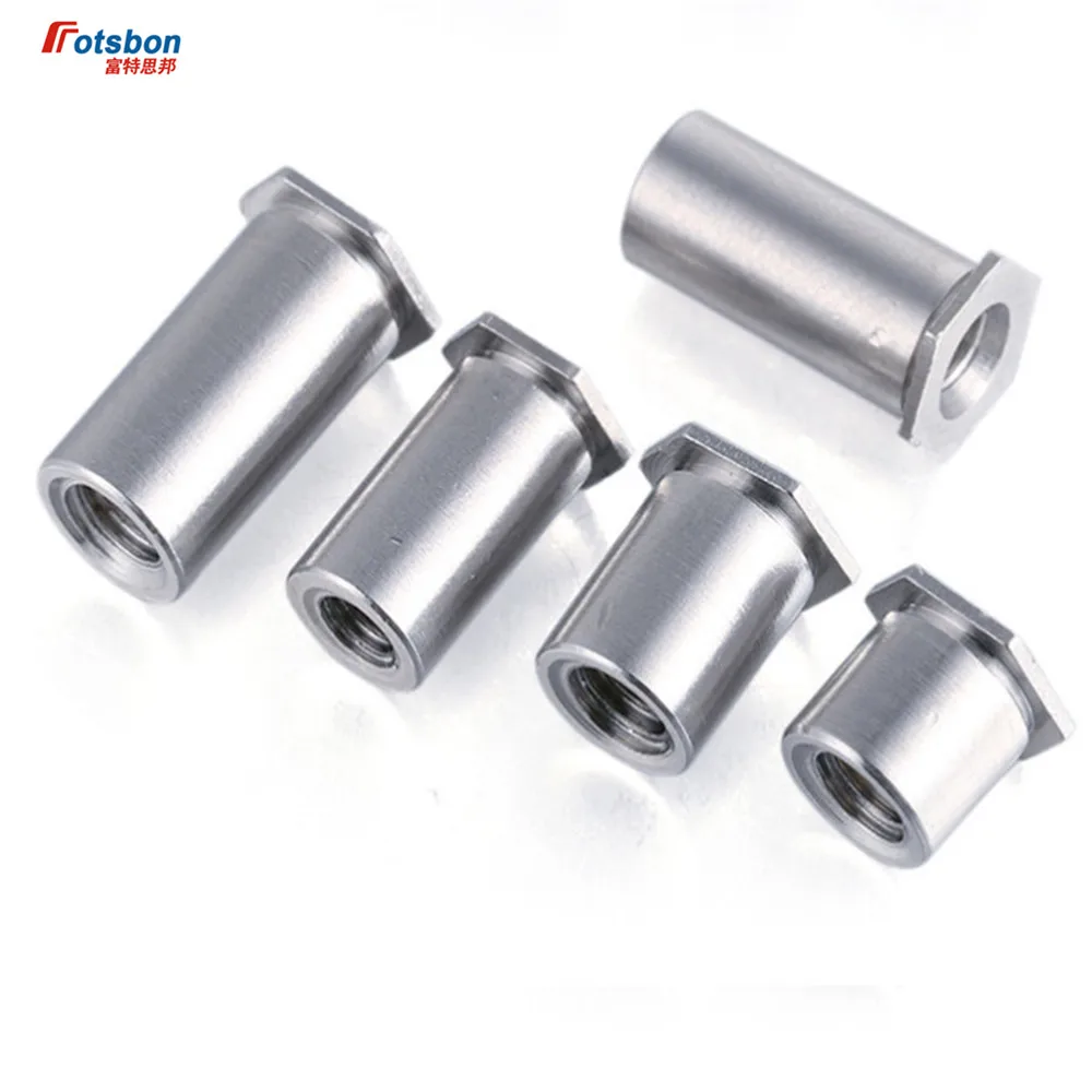 SO4-440-6 Thru-hole Threaded Standoffs Self Clinching Crossing Crimped Standoff Server Cabinet Inox Nut Sheet Metal PCB Stud Vis |
