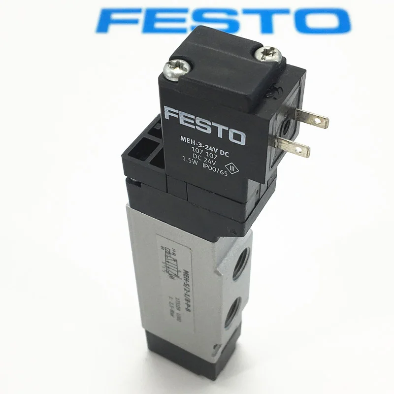 MEH-5/2-1/8-P-B 173129 DC24V AD220V электромагнитный клапан festo мех серии