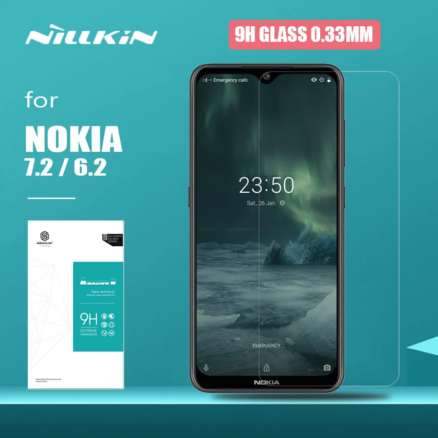 Для Nokia 7 2 6 стекло Nillkin 9H безопасность 0 33 мм ультратонкое закаленное Защита экрана