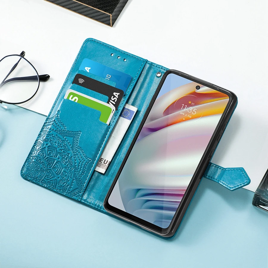flip leather wallet case for motorola moto g60 case cover for on funda motorolag60 motog60 6 8 inch phone cases coque etui free global shipping