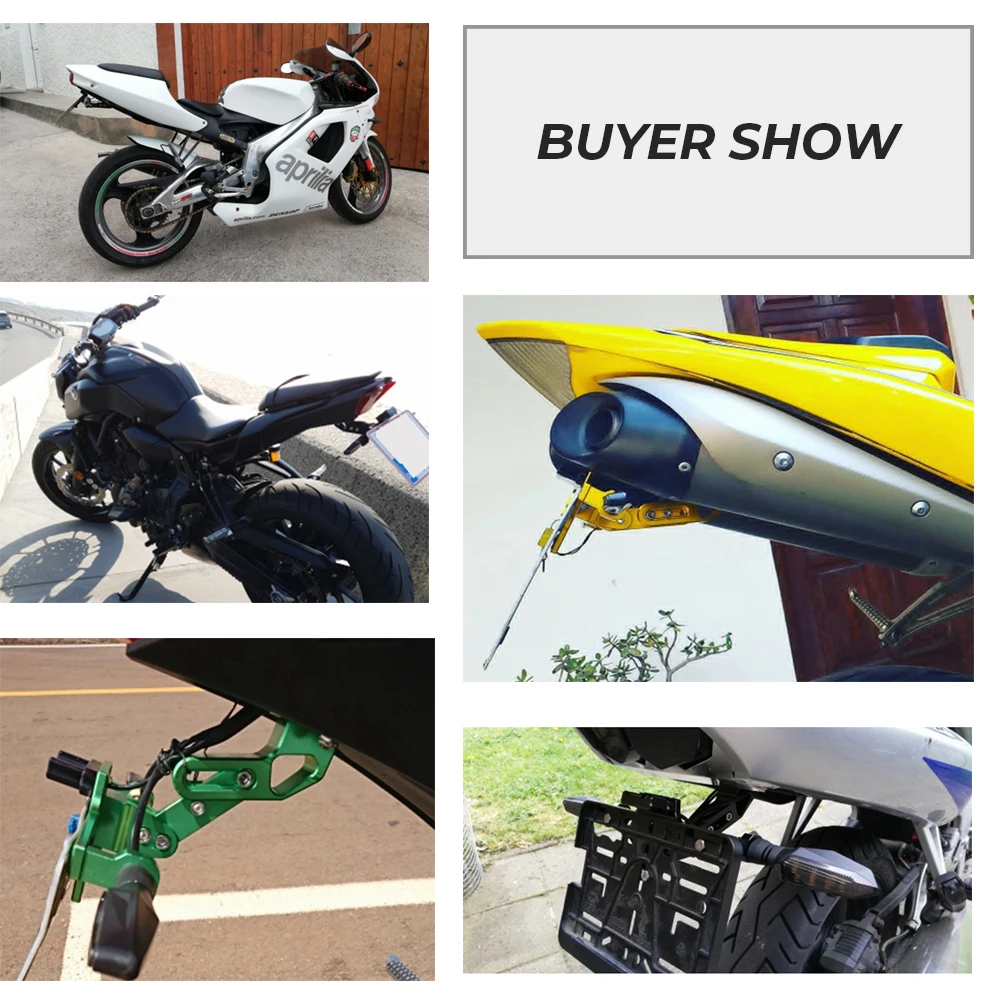 Кронштейн для номерного знака мотоцикла CNC со светодиодной подсветкой Yamaha Mt09 FZ09