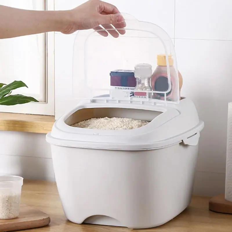 Многоразовый вместительный герметичный контейнер для хранения зерновой муки 10