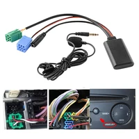 car bluetooth 5 0 aux cable microphone handsfree mobile phone free calling adapter for renault 2005 2011