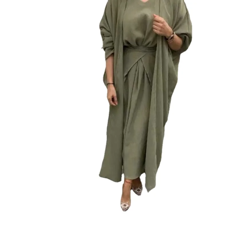 

Kaftan Abaya Dubai Turkey Islam Arabic Muslim Sets Robe Longue Kimono Ensemble Femme Musulmane Abayas For Women Caftan Marocain