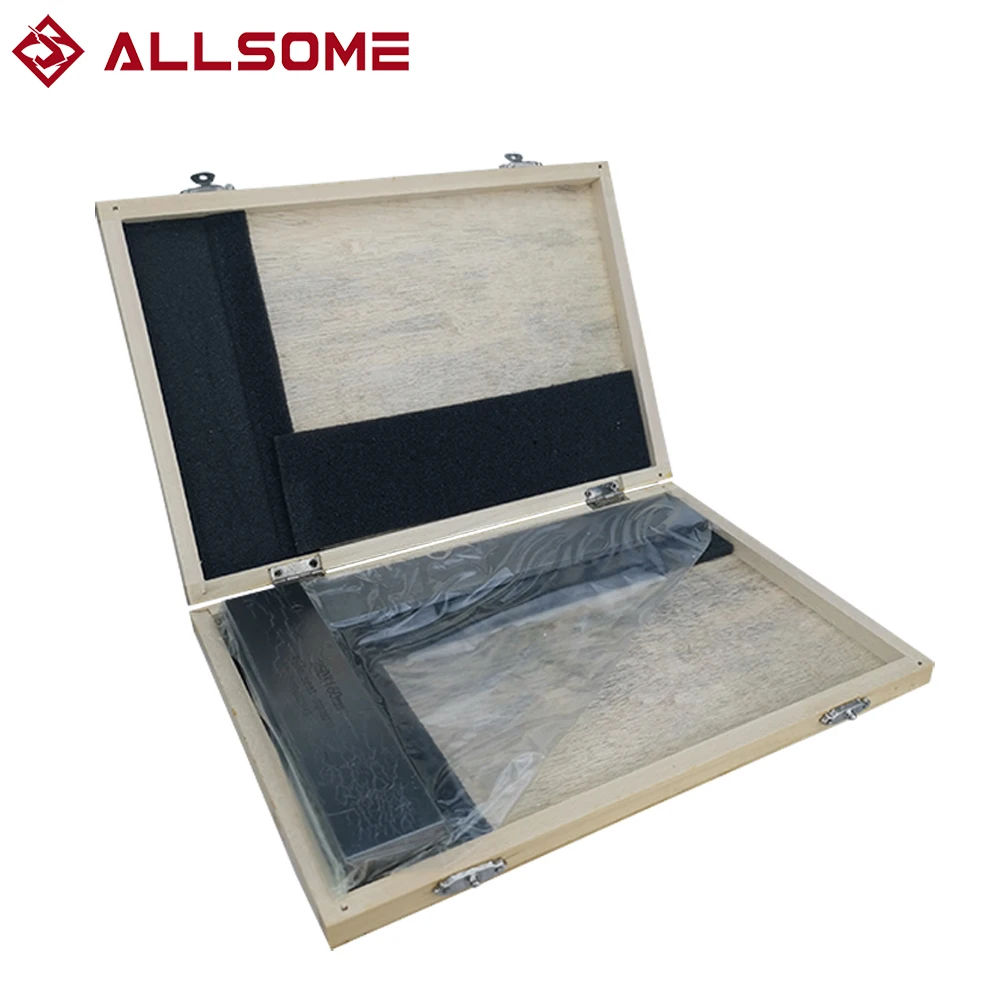 

ALLSOME машинка квадратная 90-градусная прямая угловая Инженерная Точная наземная сталь закаленная угловая линейка