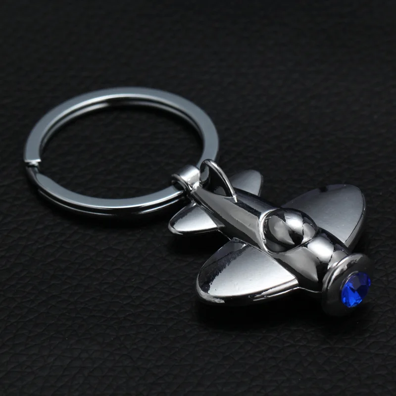 

FREE shipping by FEDEX 100pcs/lot 2015 Hot Zinc Alloy Mini Plane Keychains Metal Keyrings Gifts for Man
