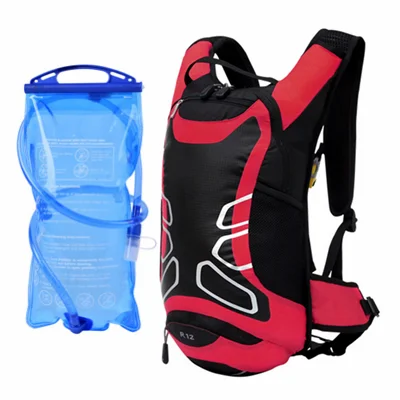with water bag 12L велосипед велосипедные сумки велосипедный рюкзак тканевый резервуар для воды Сверхлегкий на открытом воздухе Спорт езда MTB Тактический походный военный рюкзак - Цвет: with water bag