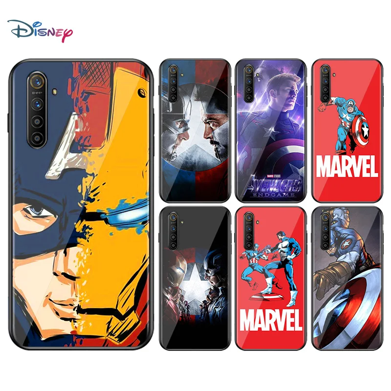 

Marvel Avengers Captain America Super Hero For OPPO F5 F7 F9 F11 R9S R15X R17 Neo K3 K5 A5 A7 A9 A11X Pro Soft Black Phone Case