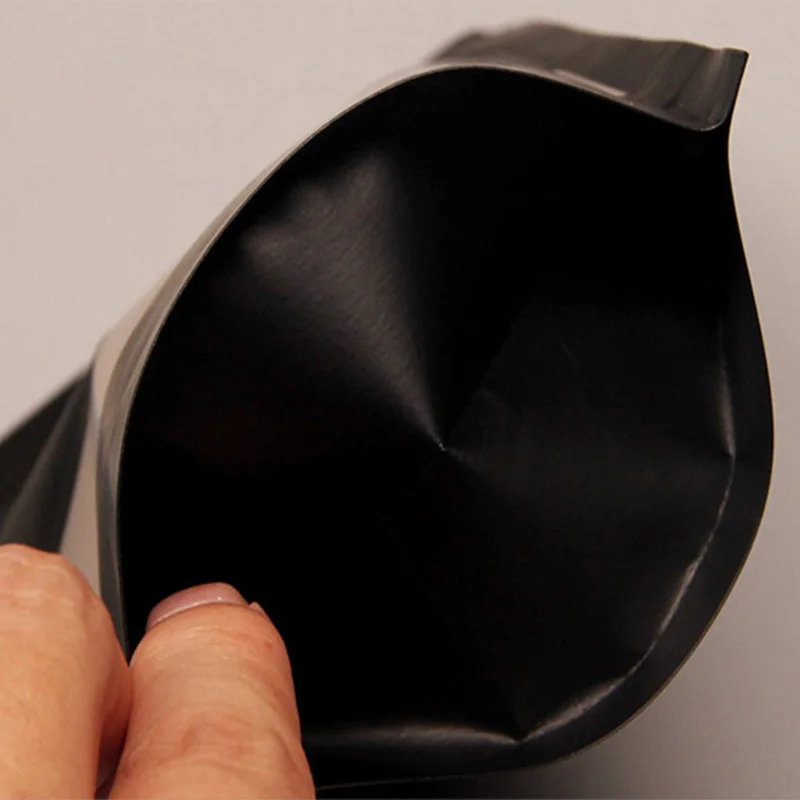 50 шт./лот черный матовый пакет из крафт-бумаги для окон упаковка закусок печенья