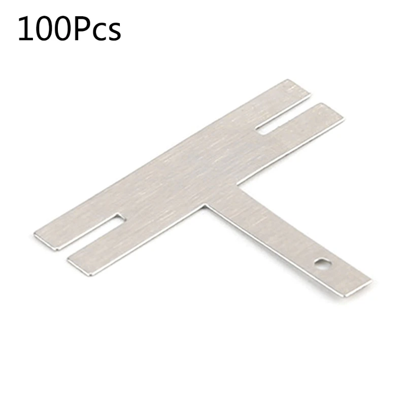 

New 100 Pcs Nickel Plated Steel Strip Strap Sheets for Battery Spot Reliable