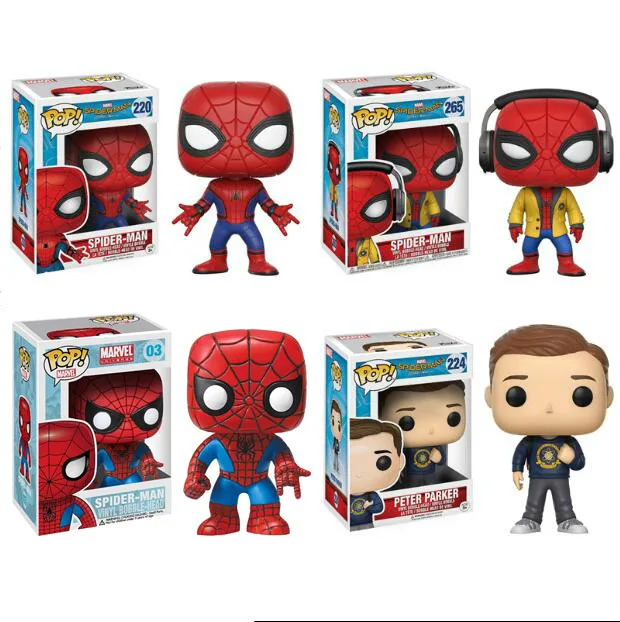 FUNKO POP Marvel Человек паук Железный человек Тони Старк Коллекционная модель фильма