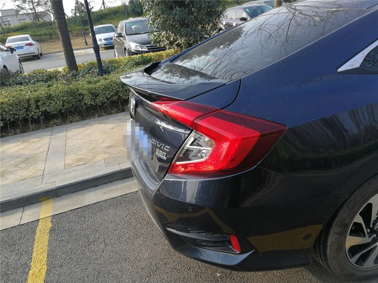 Для MC Civic спойлер ABS Материал заднее крыло автомобиля праймер цвет задний для Honda
