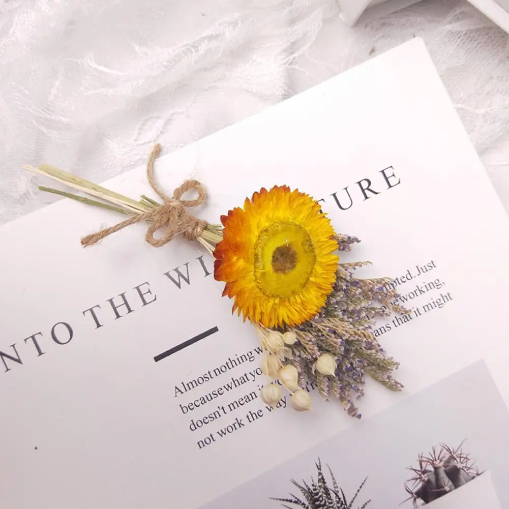 Сушеные мини-цветы букет искусственных натуральных роз Гипсофила сухие цветы