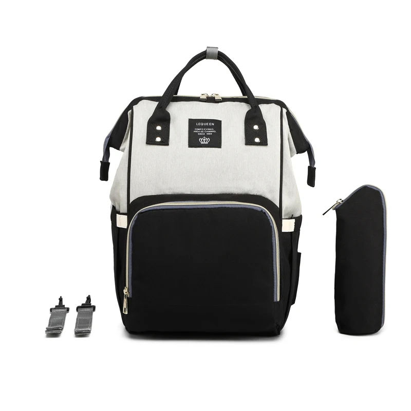 Lequeen Diaper Bag F LEQUEEN пеленка мешок USB Мумия Материнство сумка большая мода кормящих путешествия рюкзак коляска детская сумка уход за ребенком подгузник рюкзак - Цвет: Lequeen Diaper Bag F