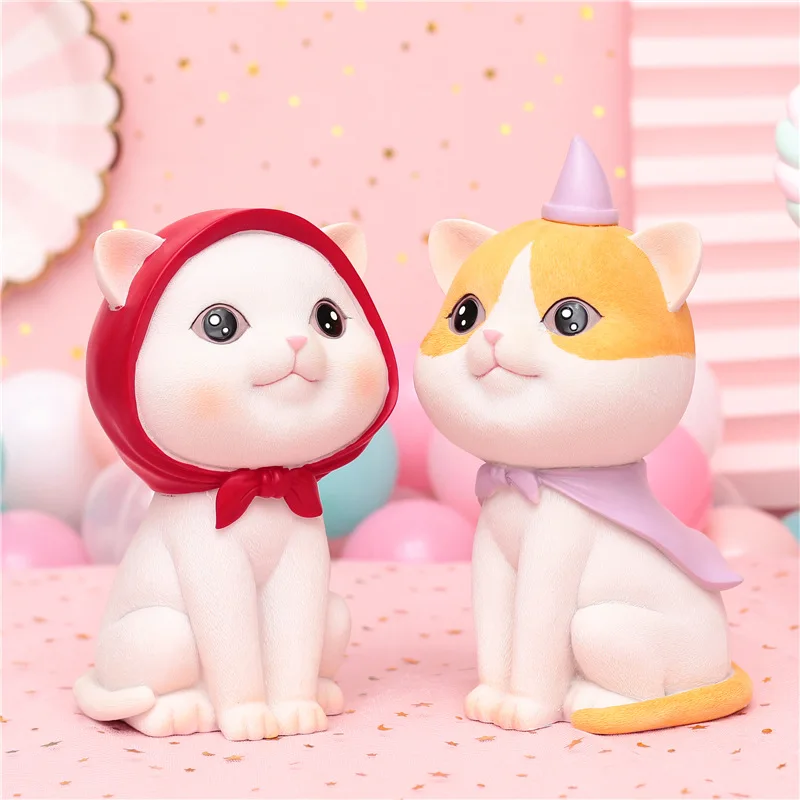 

Luxury Cat Money Box Birthday Gift New Arrival Resin Kitten Piggy Bank Home Decoration Cats Figure Figurine Pencil Holder