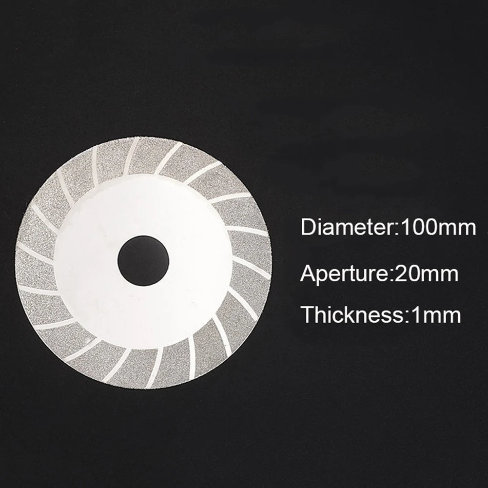 

1x100mm Diamond Coated Rotary Glass Tile Cutter Grinding Saw Blade Wheel Disc UK Cutting Tool Replacement Grinding Disc