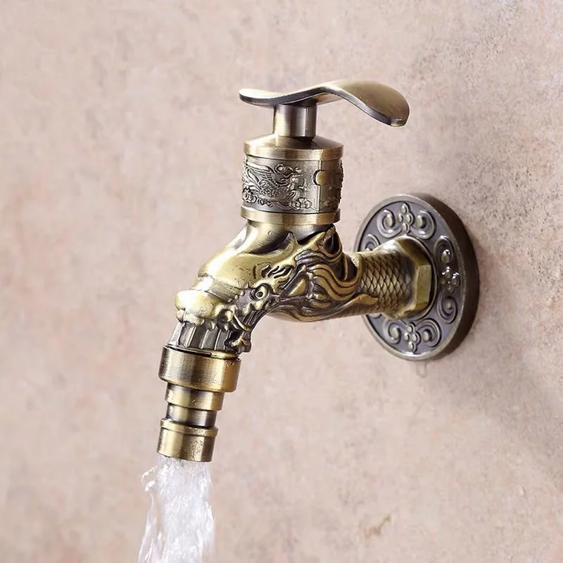 

Bibcock Tap Wall Mounted Mop Faucet Brass