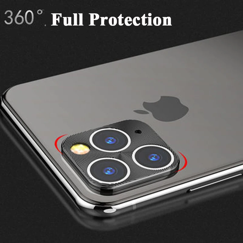 Металлический чехол для камеры заднего вида для iPhone 11 Pro X XS MAX 7 8 Plus, чехол для iPhone XR, iPhone11 Pro, защитный чехол для камеры