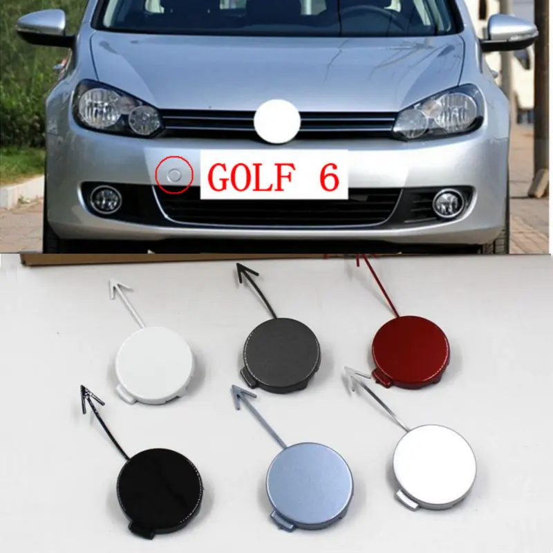 

For Golf 6 MK6 Front bumper trailer hook cover Towing hook cover Bumper trim cover