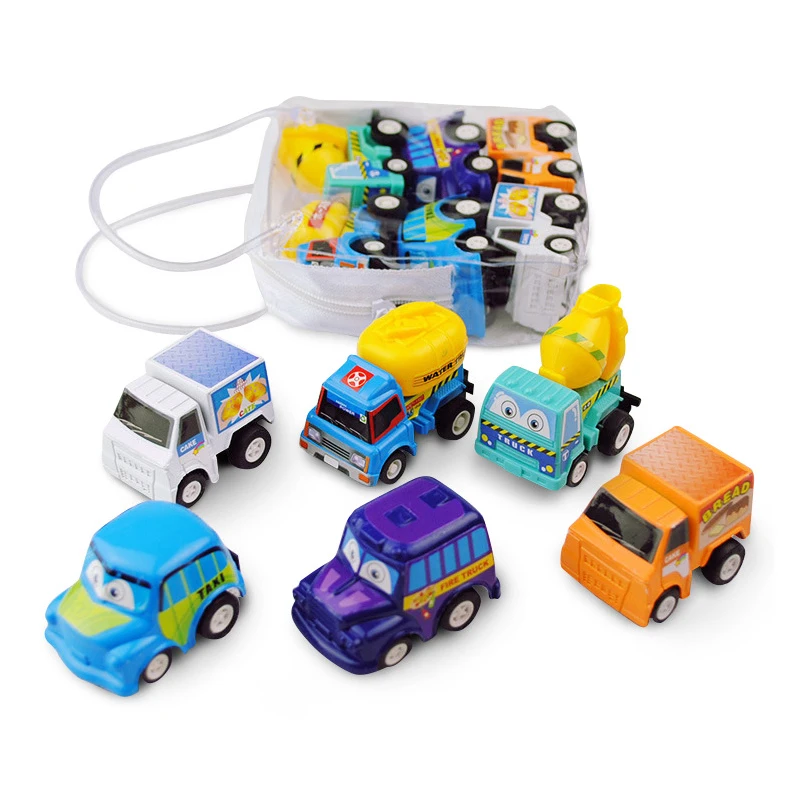 

Модель автомобиля 6 шт., игрушечная Мобильная машинка, пожарная машина, такси, модель для детей, мини-машинки для мальчиков, игрушки, подарок, ...