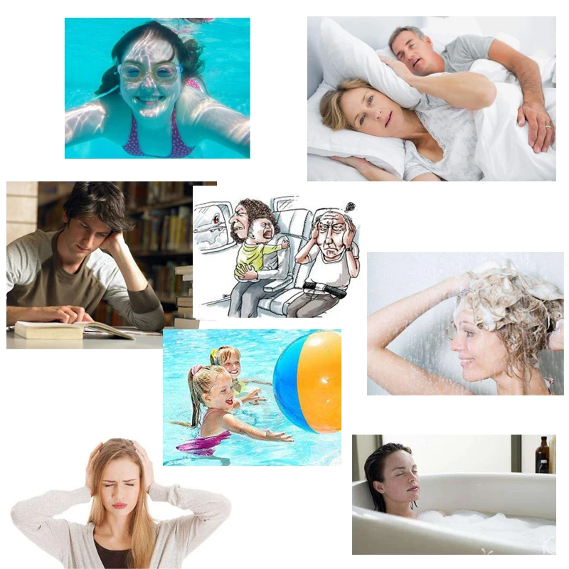 6 шт = 1 коробка плавательные силиконовых затычек для ушей анти Шум путешествия