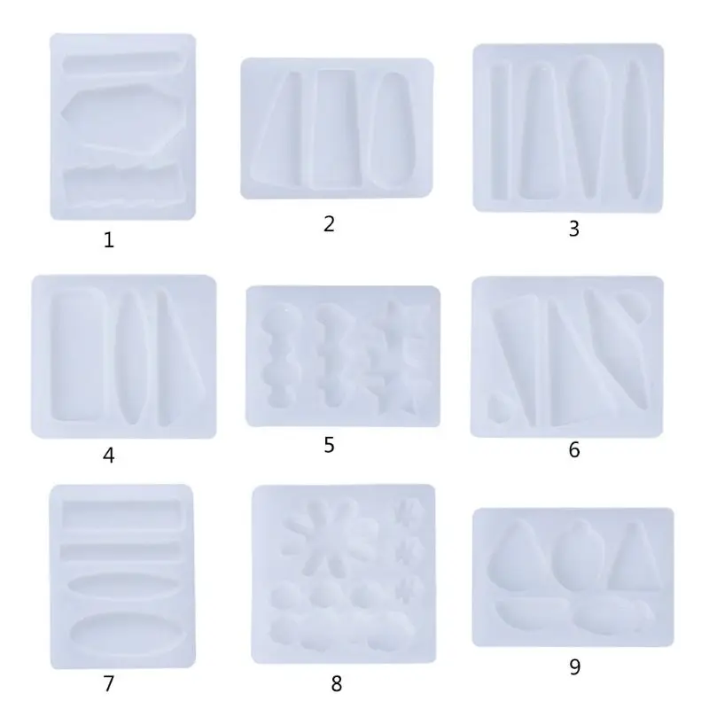 

Crystal Epoxy Resin Mold Hair Clip Barrette Casting Silicone Mould DIY Crafts Jewelry Making Tools