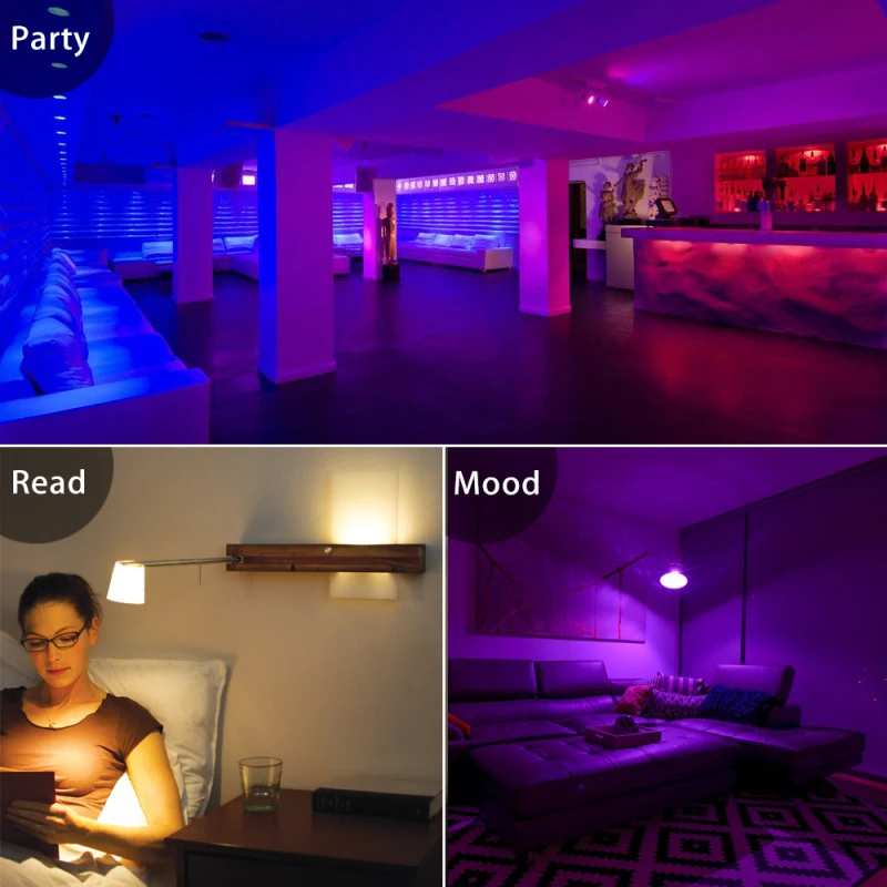 4 Вт WiFi смарт-лампа для дома RGB с регулируемой яркостью переключатель таймера