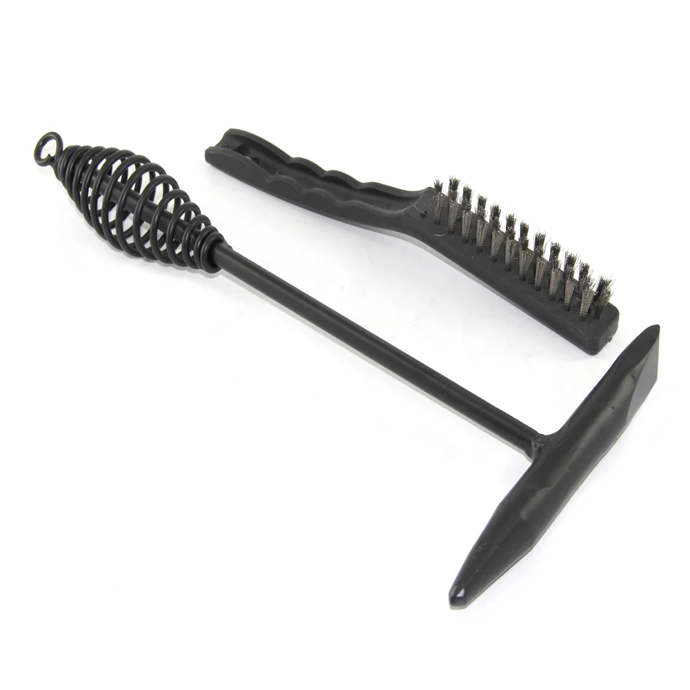 

2 Pcs Knock Rust Removing Spring Hammer and Iron Brush Clean Up After Welding