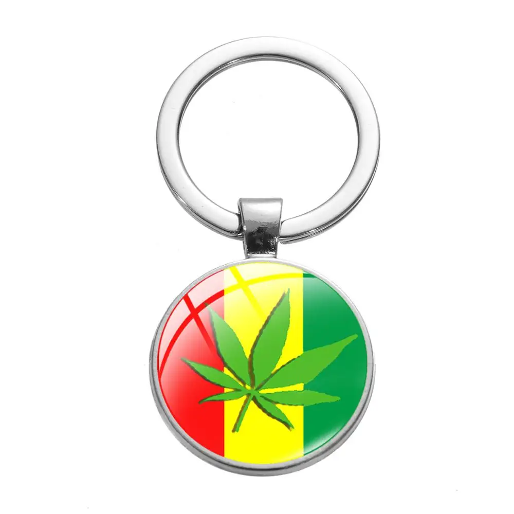 Азиатских стимпанк супер звезда Боб Марли брелок регги певица фото Стекло