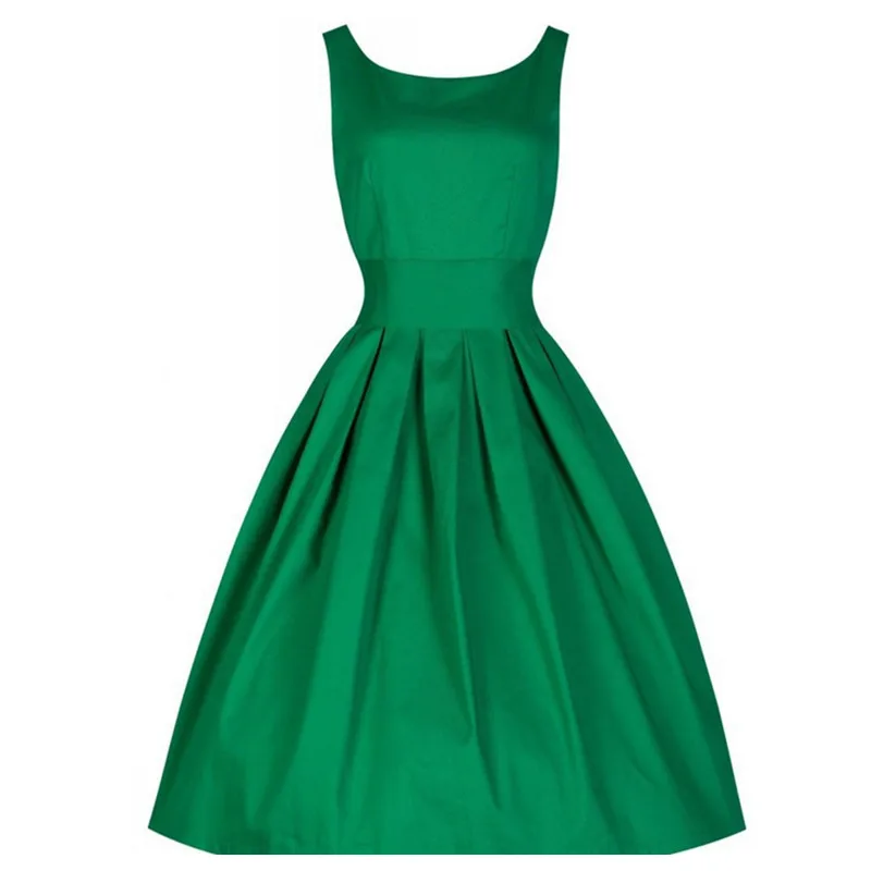 Женское платье без рукавов красное/черное с о-образной талией | Женская одежда