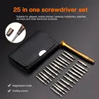 Набор мини-отверток, комплект из 25 карманных насадок с ручкой для прецизионных работ, для ноутбуков, очков, электроники, инструменты для ремонта