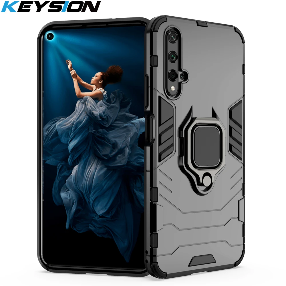 

KEYSION противоударный чехол для huawei nova 5t Y6S Y9S P40 lite P30 Pro P20 Магнитная задняя крышка телефона для Honor Play 3 V20 V30 Pro
