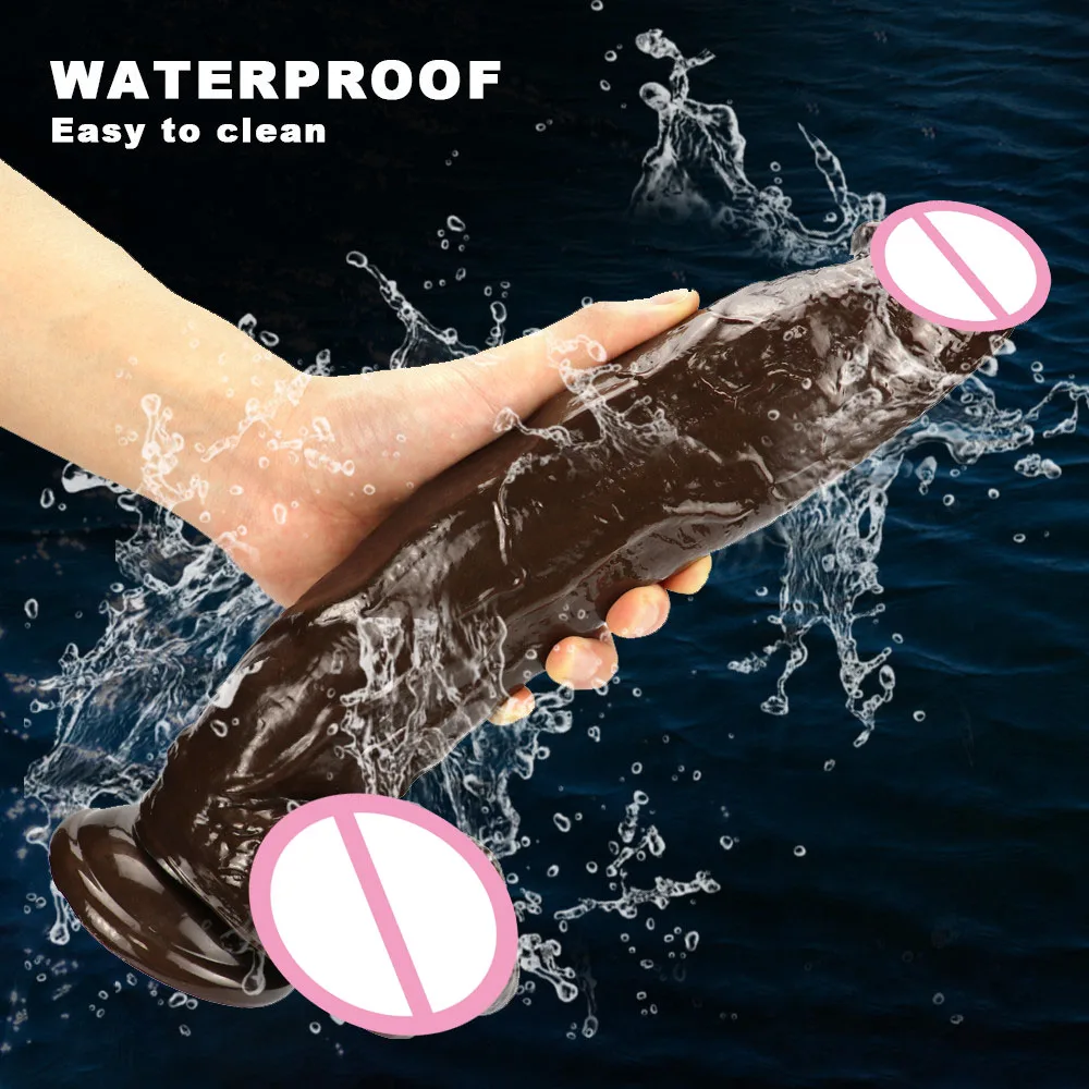 Анальный фаллоимитатор 11 8 дюйма коричневый мужской искусственный пенис лошадь