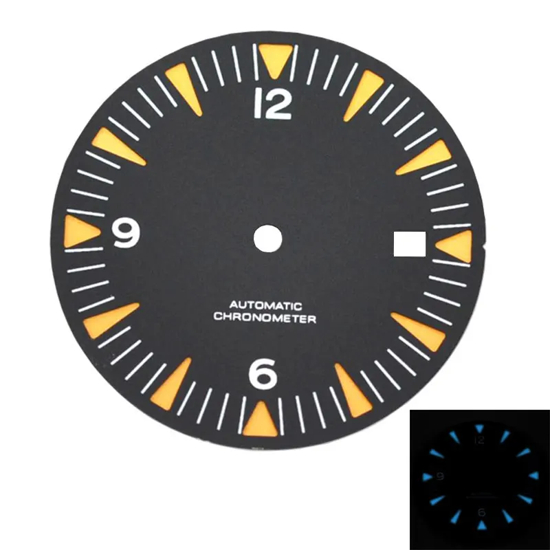 Циферблат мужских часов 31 мм стерильный Luminou fit Miyota 8205/8215 ETA 2836 2824 DG2813 Чайка st1612